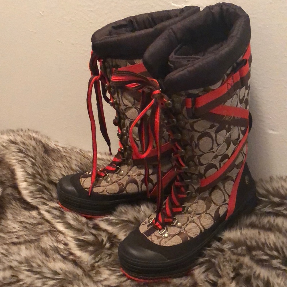 Coach Marian Snow Boots Size 7